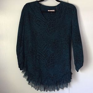 Rebecca Taylor Animal Print Tunic